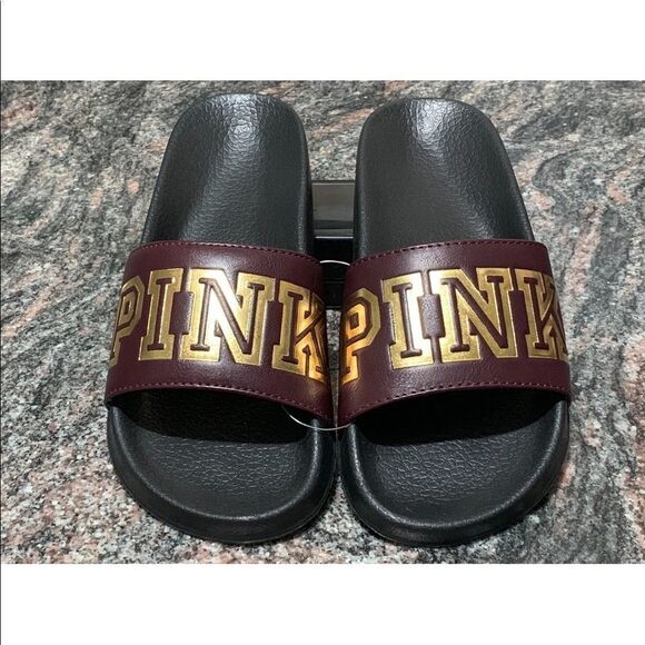 Victorias Secret Pink strap sandals slides Medium - Picture 5 of 5